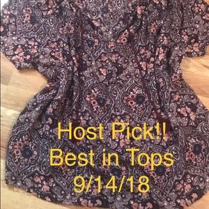 3XL Lucky Brand Peasant Top